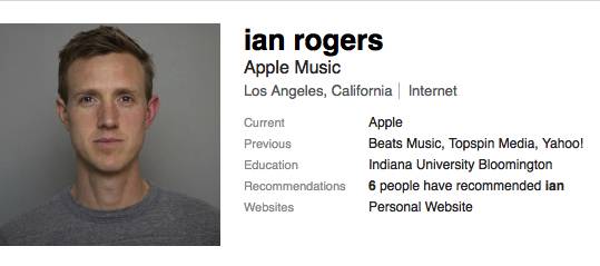 Ian Rogers LinkedIn