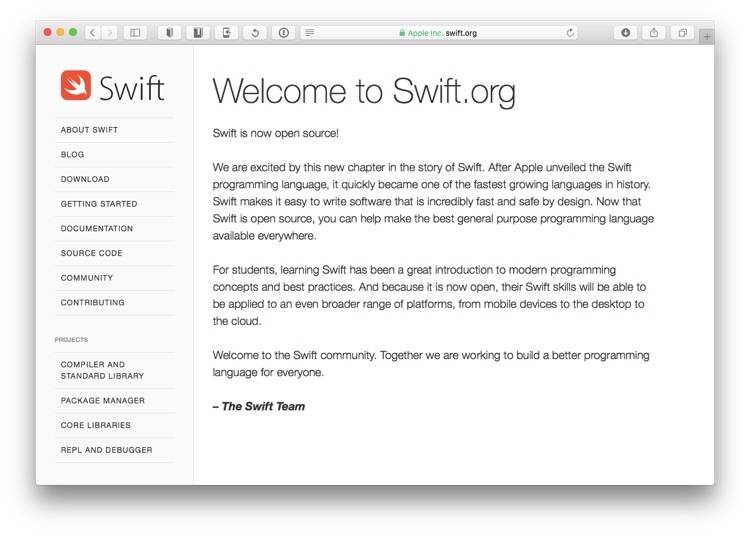 Swift jest już Open Source